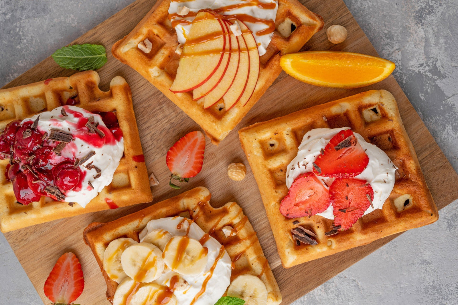 Rice flour waffles