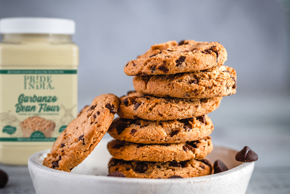 chickpea flour chocolate chip cookies