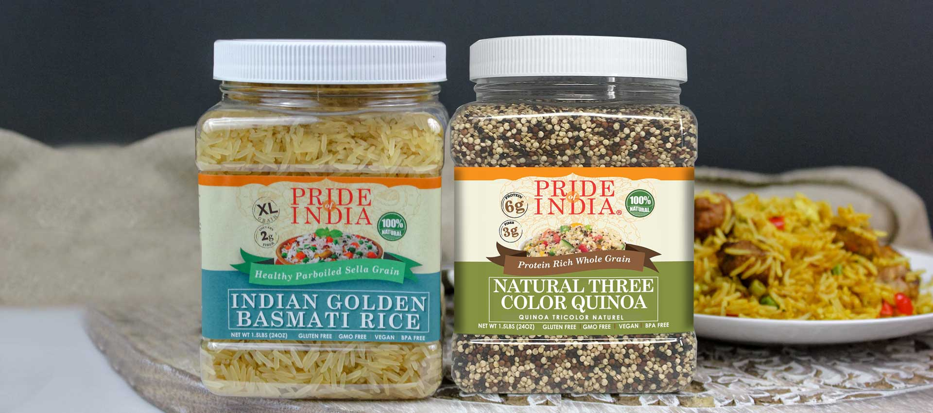 Dried Rice & Quinoa Grains