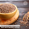 Indian Whole Brown Crimson Lentils - Protein & Fiber Rich Masoor Whole Jar - Pride Of India