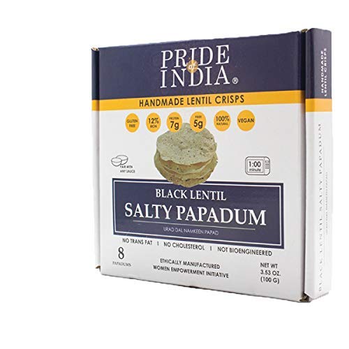Salty Black Bean Namkeen Papadum Lentil Crisp - Pride Of India