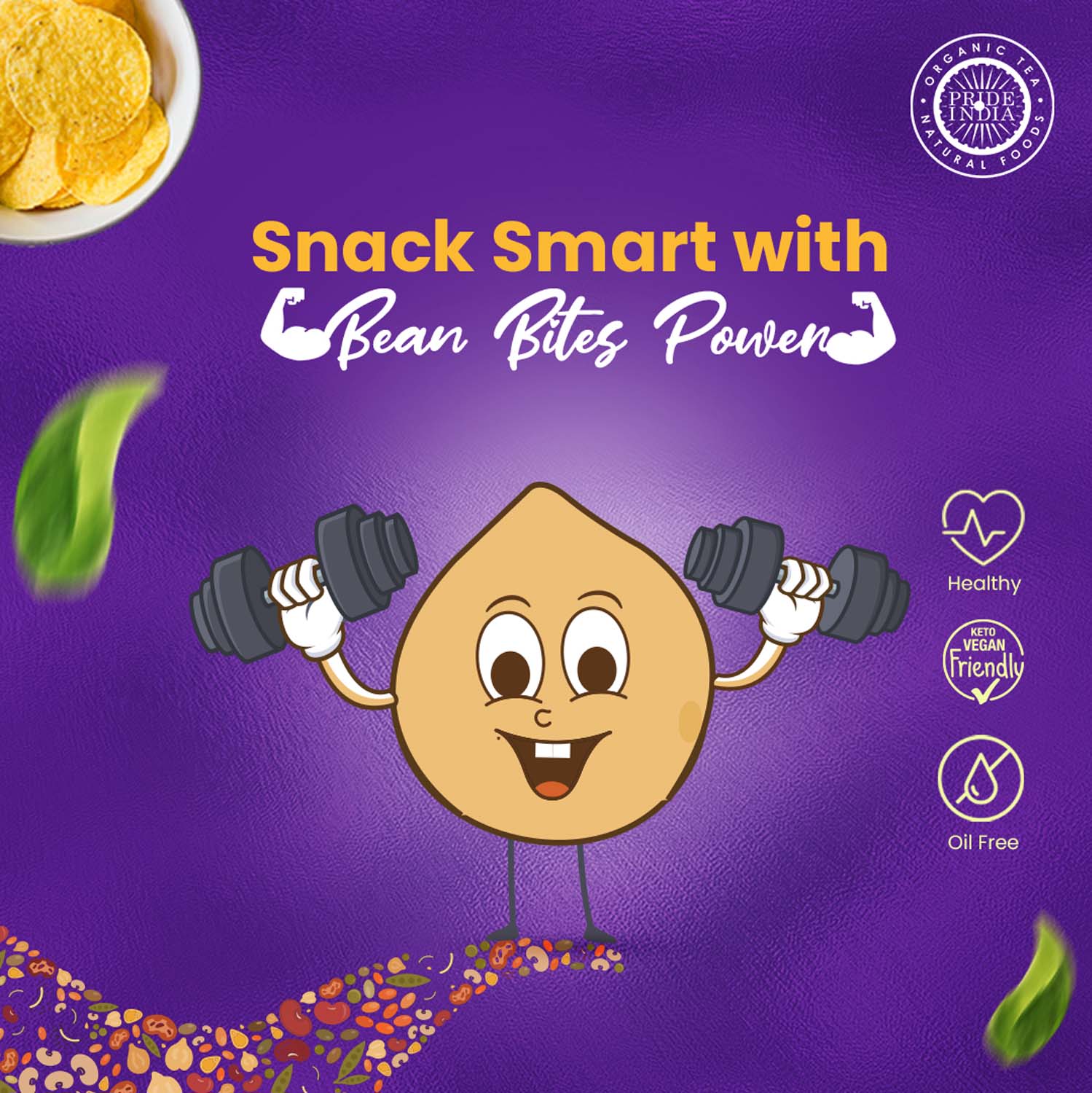 Bean Bites Smokin’ BBQ Lentil Crisp - Pride Of India