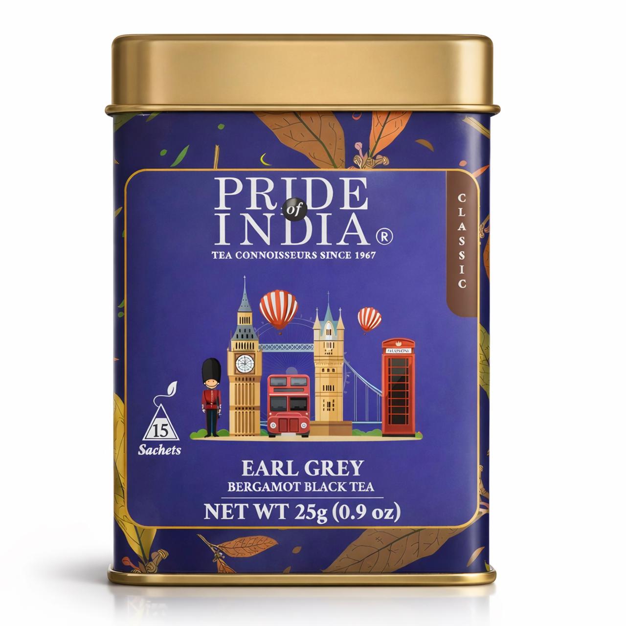 Earl Grey - Bergamot Black Tea Bags - Pride Of India