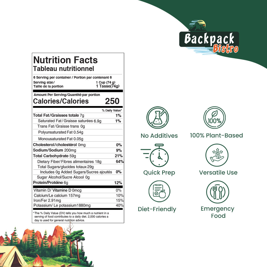 Backpack Bistro Dehydrated Finely Chopped Cabbage 8.8 oz (250 g) - Pride Of India