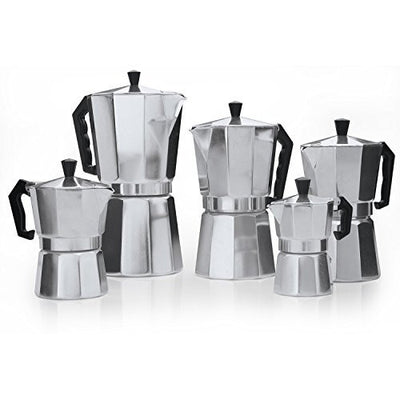 Classic Aluminum Stovetop Espresso Mocha Coffee Makers - Pride Of India