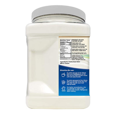 Non Fat Dry Milk Powder - 2.2 Pounds / 1 Kilo Jar by Green Heights - Pride Of India