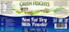 Non Fat Dry Milk Powder - 2.2 Pounds / 1 Kilo Jar by Green Heights - Pride Of India