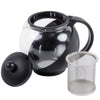 Tempered Glass Tea Pot for 2 or More w/ Removable Steel Infuser - Pride Of India