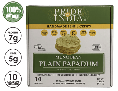 Plain Mung Bean Sada Papadum Lentil Crisp - Pride Of India