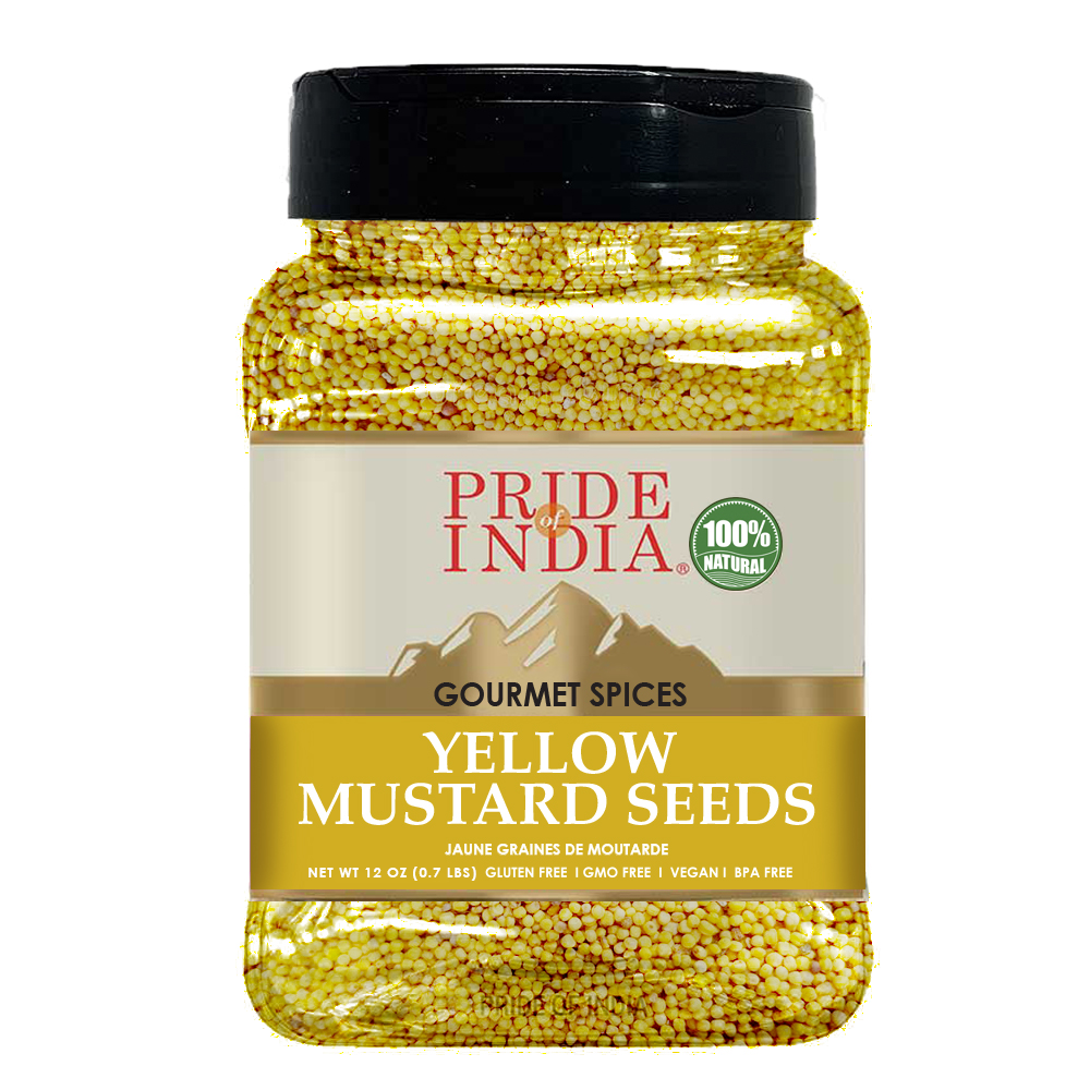 Lords Of Spice Yellow Mustard Seeds - Whole Bulk Spice, Gluten Free, Made In USA